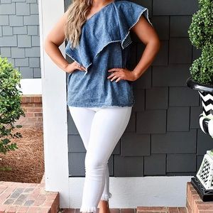 Plus size denim top